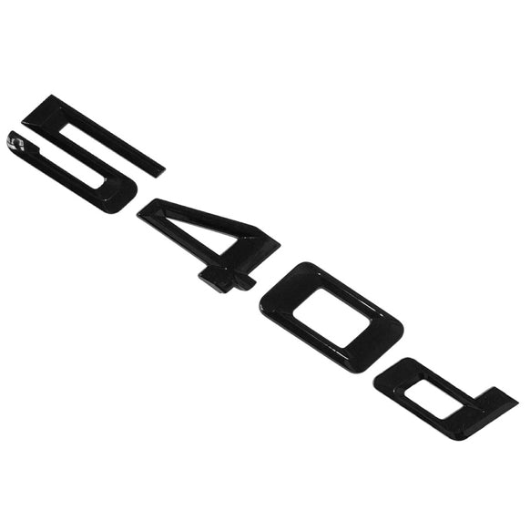 BMW 5 Series 540d Rear Gloss Black Letter Number Badge Emblem for Boot Lid Trunk