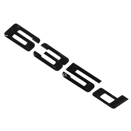 BMW 6 Series 635d Rear Gloss Black Letter Number Badge Emblem for Boot Lid Trunk