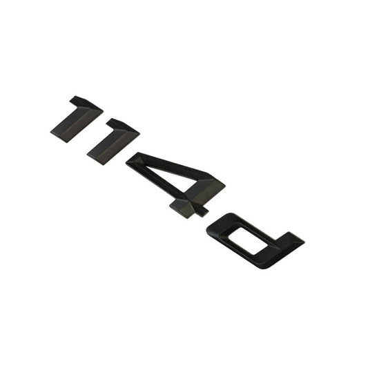 BMW 114d Badge Emblem Letter 1 Series Rear Boot Lid Trunk Matt Black
