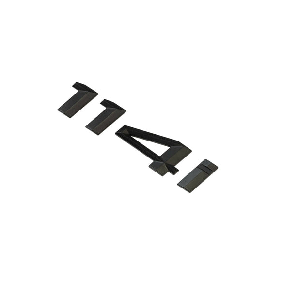 BMW 114i Badge Emblem Letter 1 Series Rear Boot Lid Trunk Matt Black