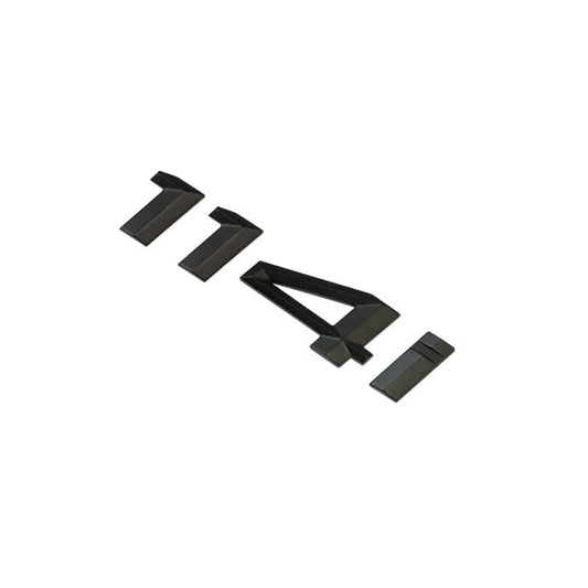 BMW 114i Badge Emblem Letter 1 Series Rear Boot Lid Trunk Matt Black