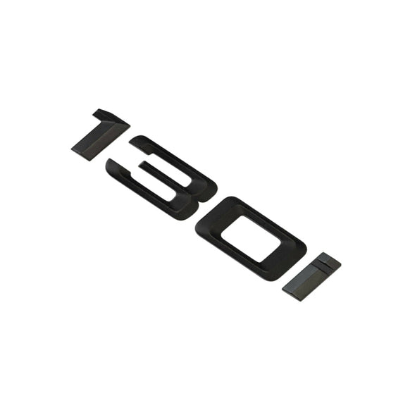 BMW 130i Badge Emblem Letter 1 Series Rear Boot Lid Trunk Matt Black
