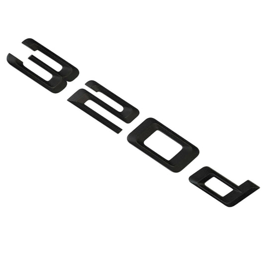 BMW 3 Series 320d Rear Matt Black Letter Number Badge Emblem for Boot Lid Trunk