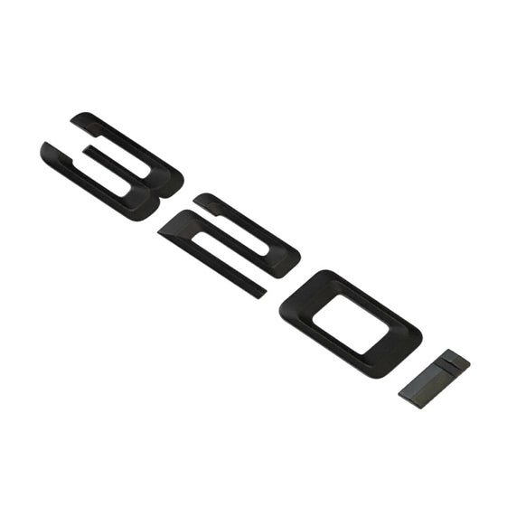 BMW 320i Badge Emblem Letter 3 Series Rear Boot Lid Trunk Matt Black
