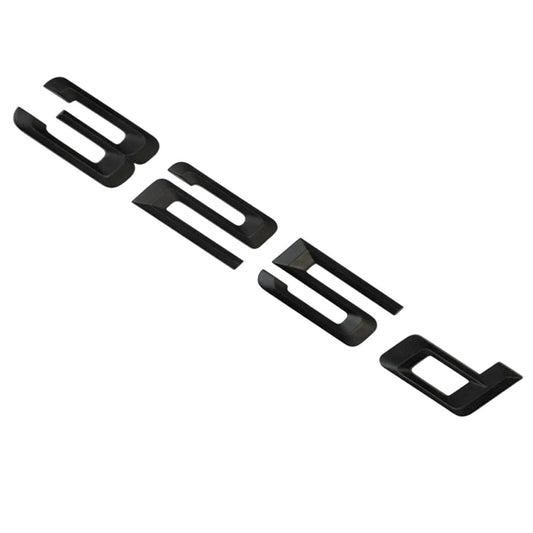 BMW 3 Series 325d Rear Matt Black Letter Number Badge Emblem for Boot Lid Trunk
