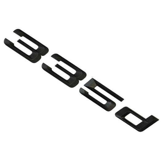 BMW 335d Badge Emblem Letter 3 Series Rear Boot Lid Trunk Matt Black