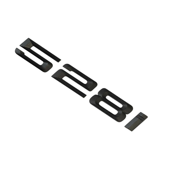 BMW 528i Badge Emblem Letter 5 Series Rear Boot Lid Trunk Matt Black