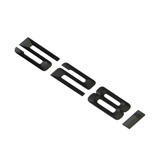 BMW 528i Badge Emblem Letter 5 Series Rear Boot Lid Trunk Matt Black