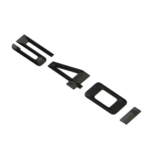BMW 540i Badge Emblem Letter 5 Series Rear Boot Lid Trunk Matt Black