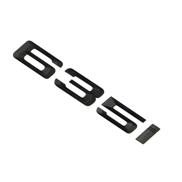 BMW 635i Badge Emblem Letter 6 Series Rear Boot Lid Trunk Matt Black