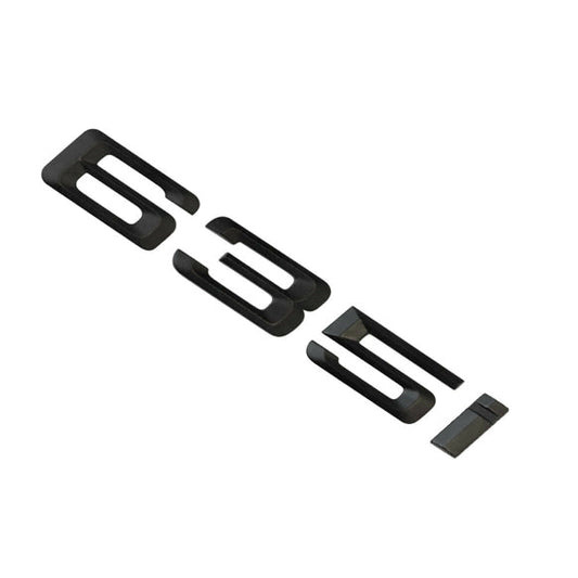 BMW 635i Badge Emblem Letter 6 Series Rear Boot Lid Trunk Matt Black