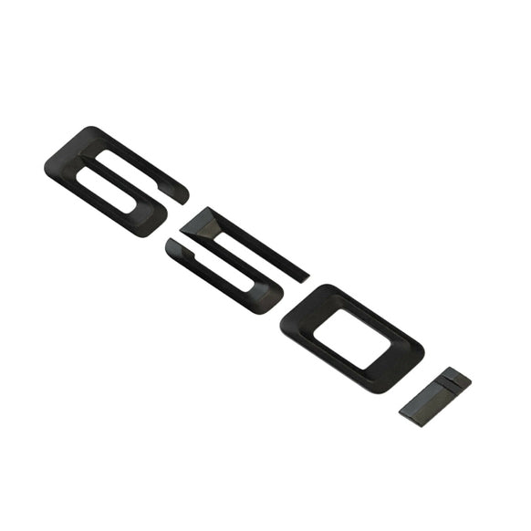 BMW 650i Badge Emblem Letter 6 Series Rear Boot Lid Trunk Matt Black