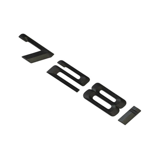 BMW 728i Badge Emblem Letter 7 Series Rear Boot Lid Trunk Matt Black