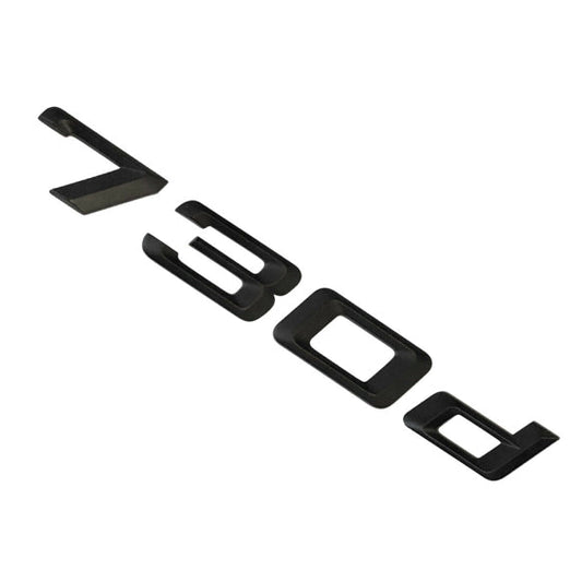 BMW 730d Badge Emblem Letter 7 Series Rear Boot Lid Trunk Matt Black
