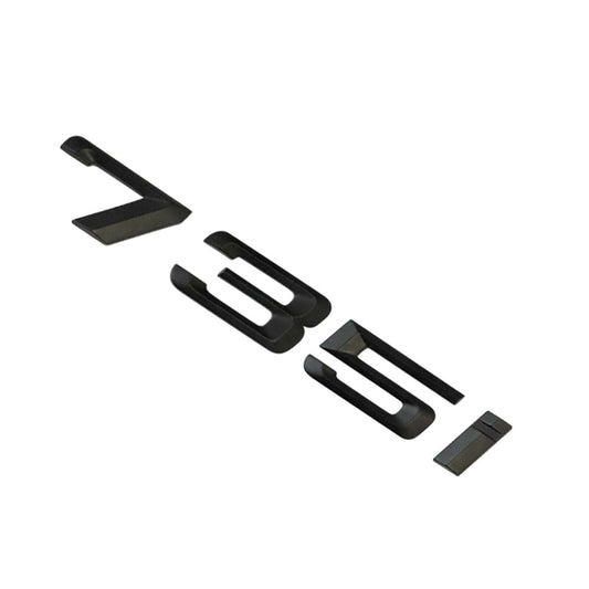 BMW 7 Series 735i Rear Matt Black Letter Number Badge Emblem for Boot Lid Trunk