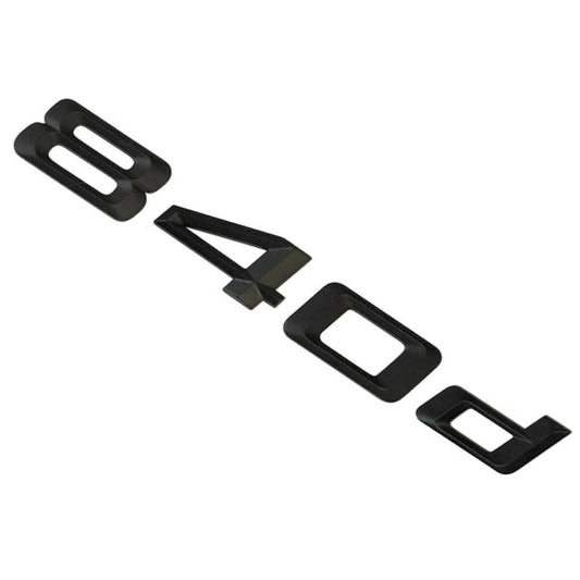 BMW 840d Badge Emblem Letter 8 Series Rear Boot Lid Trunk Matt Black