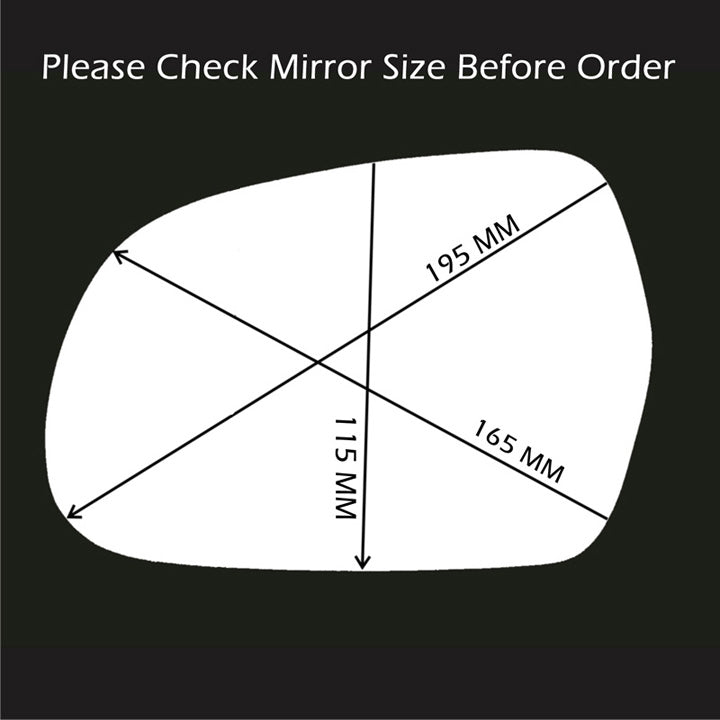 for Audi A4 2010 to 2015 Wing Mirror Glass LEFT HAND UK Passenger Side Door