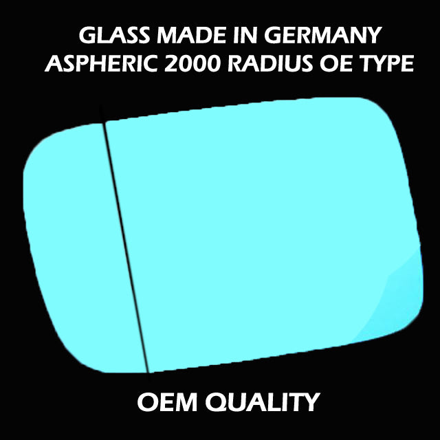 for BMW - 3 Series 1997 to 2005 Wing Mirror Glass LEFT HAND UK Passenger Side 78 Door
