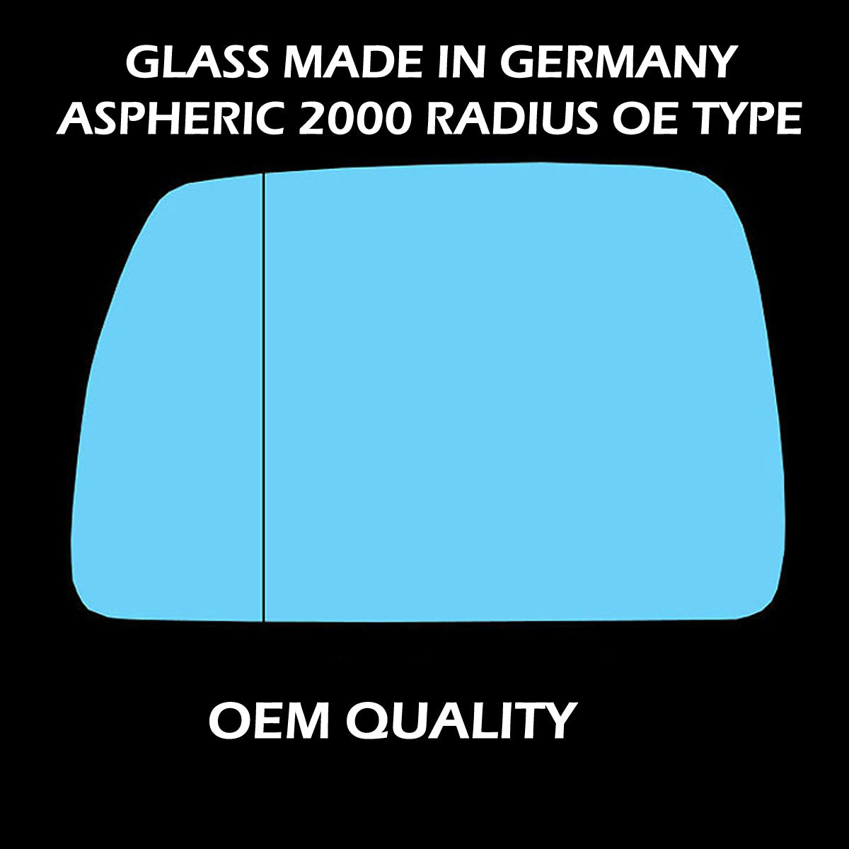 for BMW - X3 2004 to 2010 Wing Mirror Glass LEFT HAND UK Passenger Side 164 Door