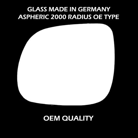 for Q5 2008 to 2016 Wing Mirror Glass LEFT HAND UK Passenger Side Door