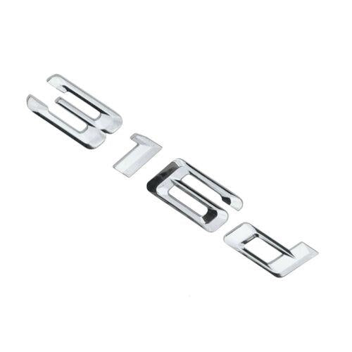 BMW 316d Badge Emblem Letter 3 Series Rear Boot Lid Trunk Chrome Silver