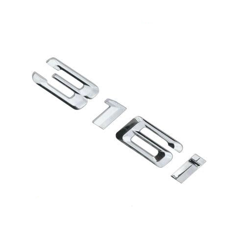 BMW 3 Series 316i Rear Chrome Silver Letter Number Badge Emblem for Boot Lid Trunk