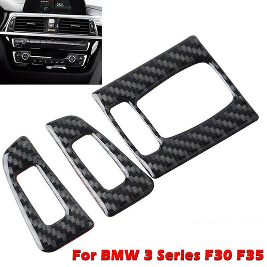 BMW 3 4 Series Carbon Fiber Car Interior Air Vent Trim F30 F32 2013-2018