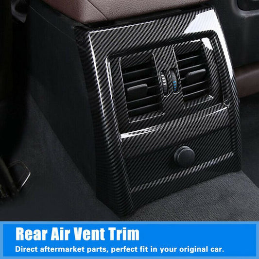 BMW 3 Series Carbon Fiber F30 F31 F34 F36 Interior Rear Air Vent Cover Trim Accessory