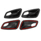 BMW 3 Series Carbon Texture Look Interior Door Handle Bowl Trim Cover E90 05-12