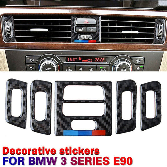 BMW 3 Series Carbon Fiber Air Vent Outlet Interior Trim E90 E92 2005-12