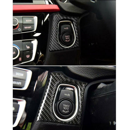 BMW 3 Series Carbon Fiber Engine Start Button Interior Trim F30 F34 Ak