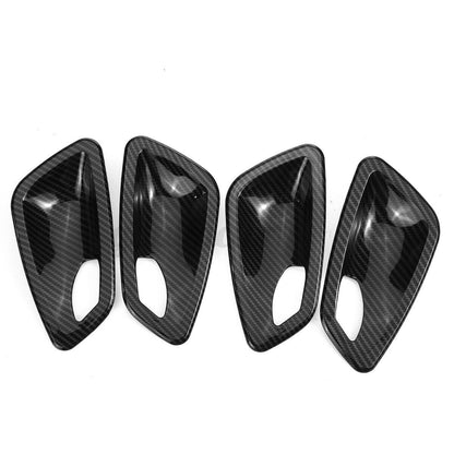 BMW 3 Series Carbon Texture Look Interior Door Handle Bowl Trim Cover E90 05-12
