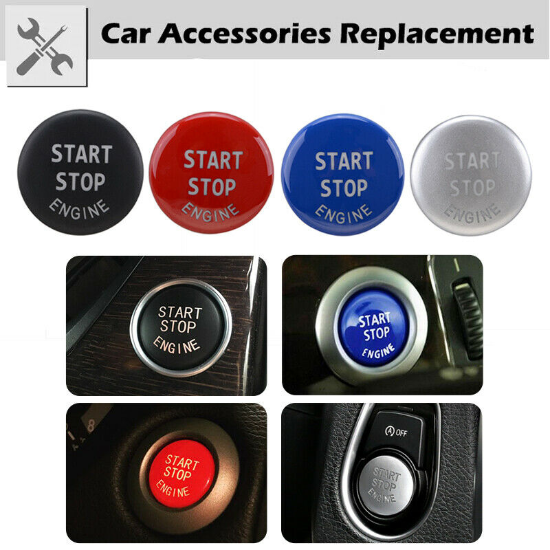 Red Engine Start Stop Push Button Replace Cover Trim For BMW E90 E92 E60 X5
