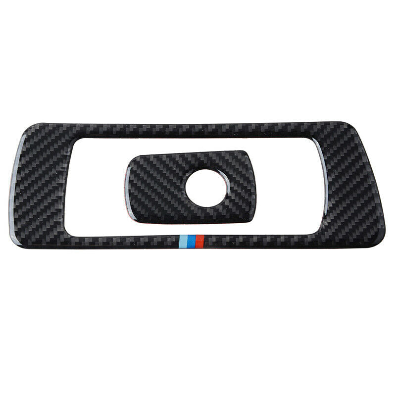 Sedan CFRP Co-pilot Storage Box Handle Trim For 2013-2019 BMW 3 Series F30 F34