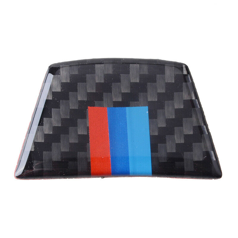 Carbon Fiber Steering Wheel Decor Cover Trim For BMW 3Series E90 E92 2005-12 ae