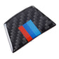 Carbon Fiber Steering Wheel Decor Cover Trim For BMW 3Series E90 E92 2005-12 ae