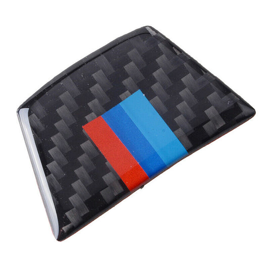 Carbon Fiber Steering Wheel Decor Cover Trim For BMW 3Series E90 E92 2005-12 ae