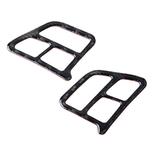 For BMW E90 E92 2005-12 Carbon Fiber Steering Wheel Switch Button Cover Strips a