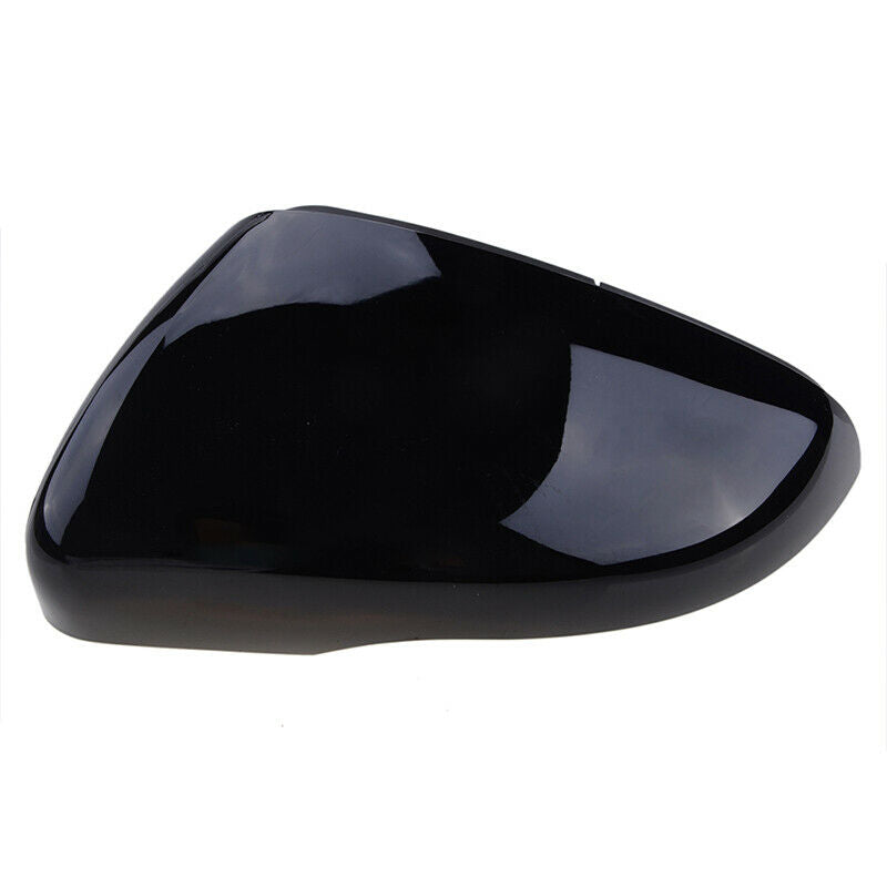 Door Wing Mirror Cover Cap Right Side Gloss Black For VW 2009-2017