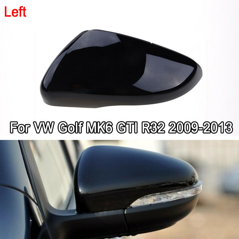 UK FOR VW GOLF MK6 2009-2013 DOOR WING MIRROR COVER CAP CASE LEFT Side