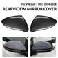 Carbon Fiber Wing Mirror Cover Caps Casing For VW Golf Mk7 Mk7.5 R GTI 2013-2018