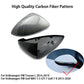 Carbon Fiber Wing Mirror Cover Caps Casing For VW Golf Mk7 Mk7.5 R GTI 2013-2018