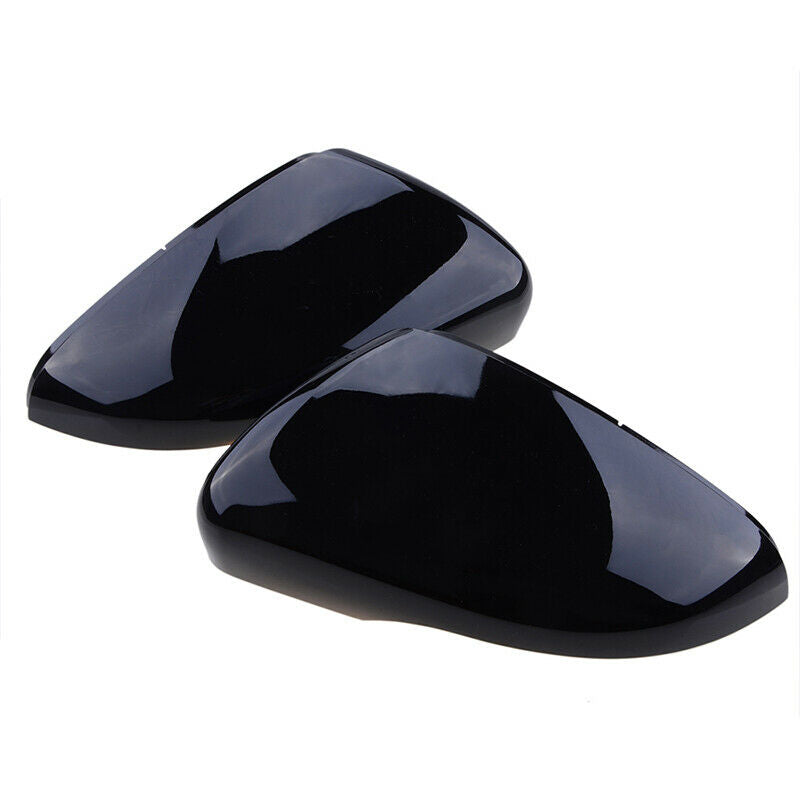 2pcs Gloss Black Door Wing Mirror Cover Caps Casing For VW Golf MK6 2009-2013 UK