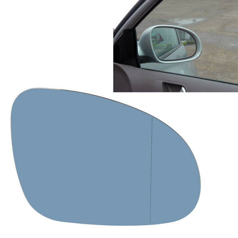 2x Wing Mirror Glass Heated Blue for VW Golf MK5 2004-2008 Passat B6 GTI Jetta e