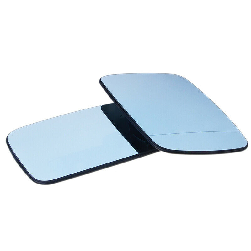 2X Wing Door Mirror Glass For BMW E38 1994-2001 E39 2000-2003 Heated Blue LH+RH