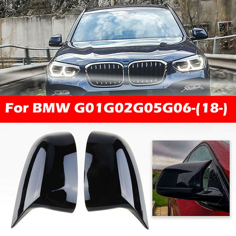 Gloss Black Wing Mirror Covers For BMW X3 X4 X6 G01 G02 G05 G06 G07 2018-2021 UK