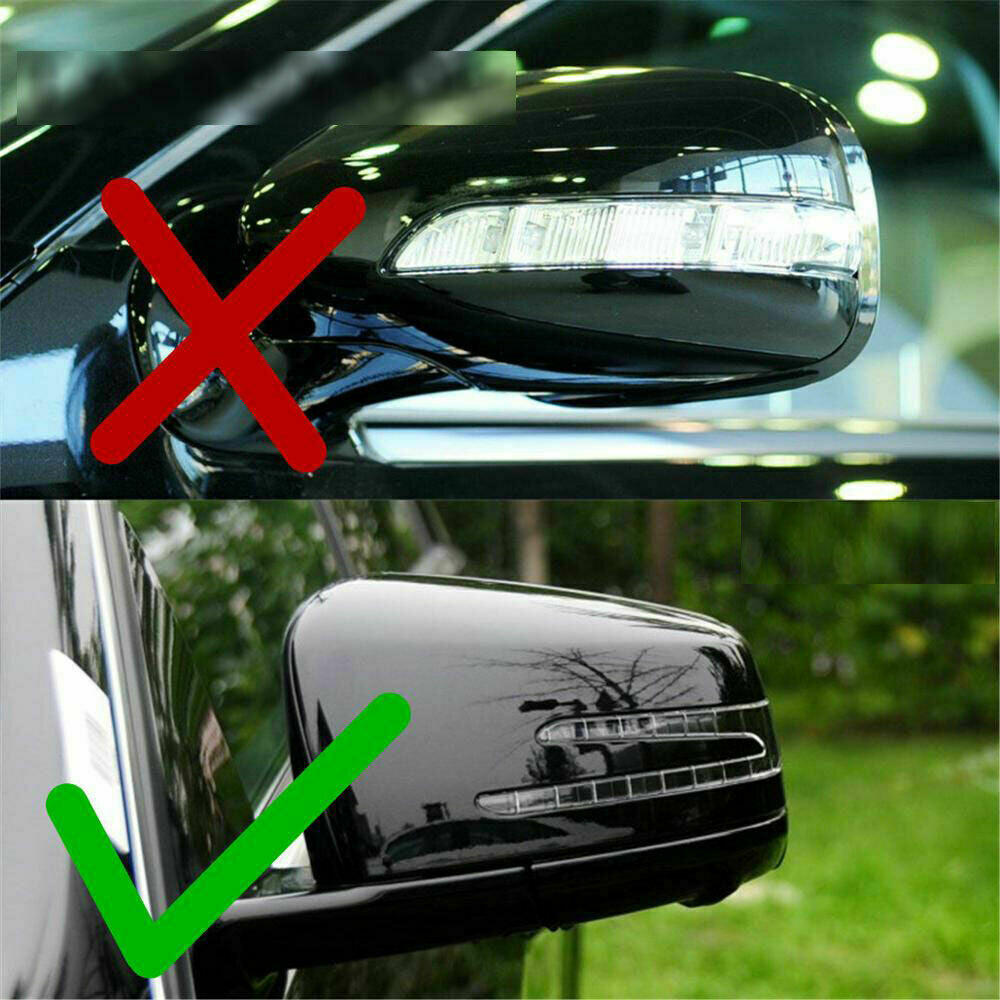 Gloss Black Wing Mirror Cover For Mercedes-Benz W204 W246 X204 W212 W221 C117