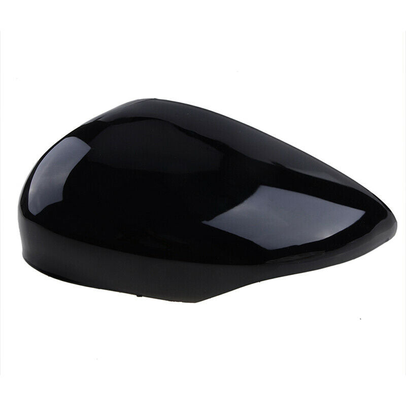 1PC Left Gloss Black Wing Mirror Cover Cap Painted For Ford Fiesta MK7 2008-2017