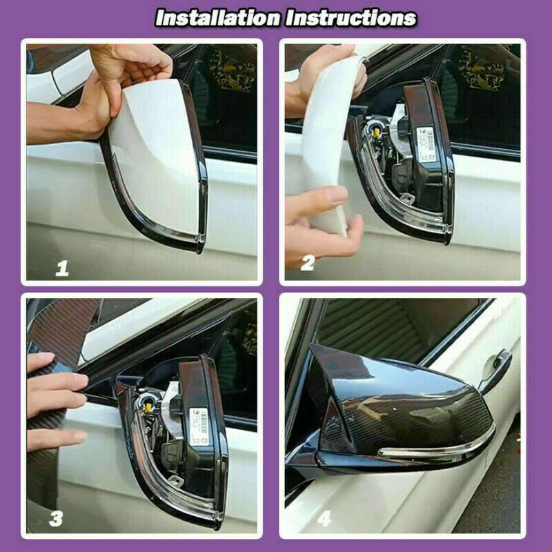 Mirror Cover M3 Style Caps Carbon Fiber For BMW F20 F21 F23 F30 F36 F32 F87 E84