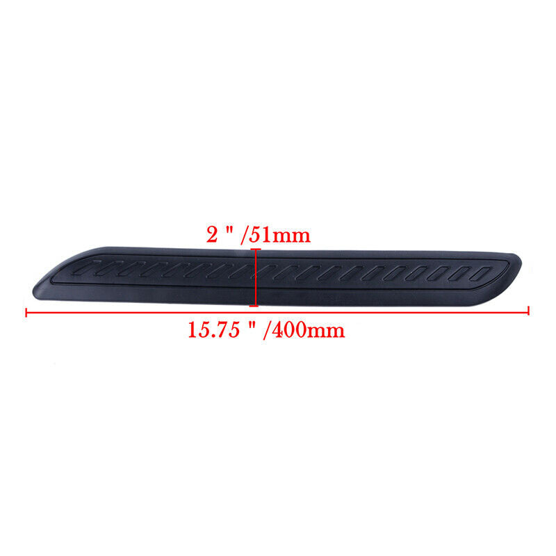 Pair Car Black Anti-rub Strip Bumper Body Corner Protector Guard Rubber UK AE